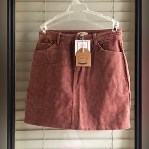 - NWT 🌸KORI Corduroy Pink Mini Skirt